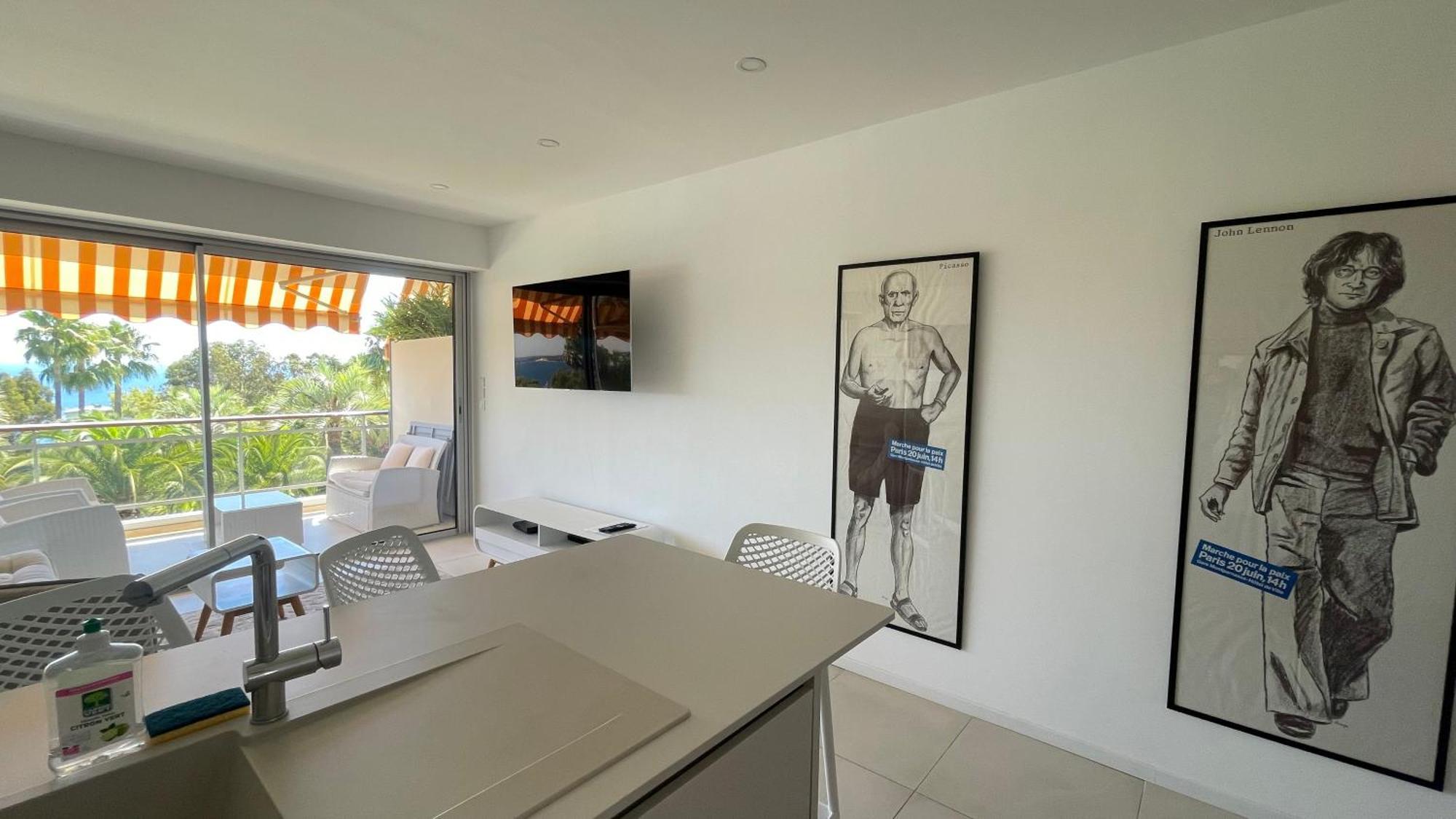 Appartement 2 Chambres Vue Mer Panoramique, Proche Croisette Cannes 발로리스 외부 사진